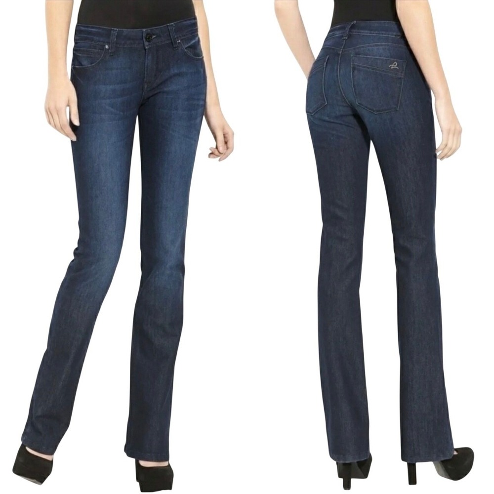 DL1961‎ Cindy Slim Boot Jeans Womens 29 Blue Excellent Smart Denim Mid Rise Y2K